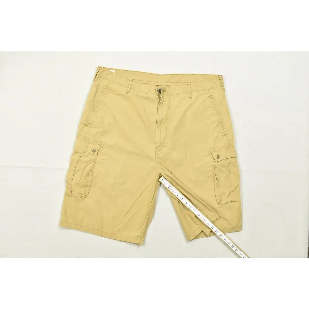 Levi's Men's Cargo Shorts Size W42 Tan Khaki Cotton Blend Casual Outdoor Multi-P
